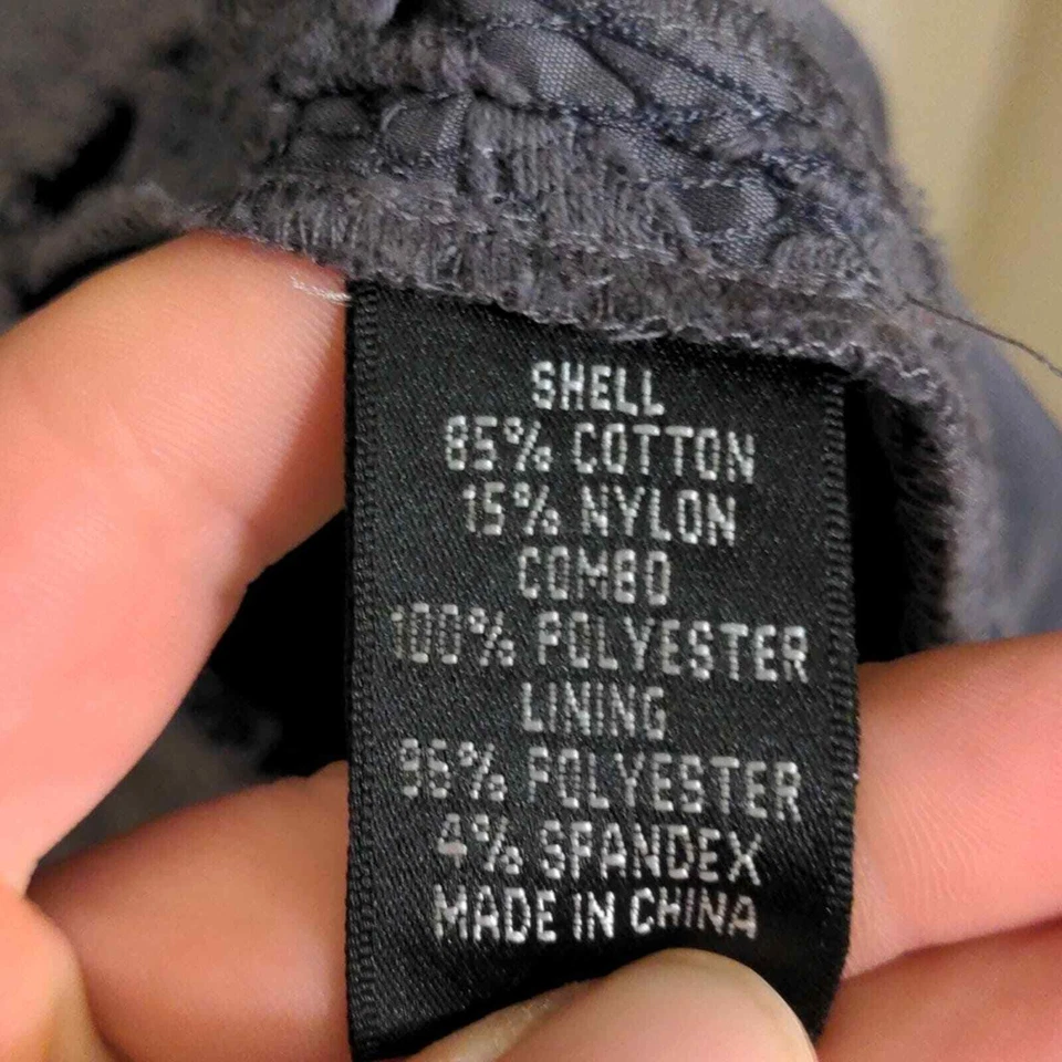 Adrianna Papell 灰色蕾丝喇叭袖及膝连衣裙 — 第 4/4 张图片