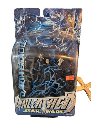 Star Wars Unleashed Darth Sidious Collectible Action Figure Hasbro 2004 Series