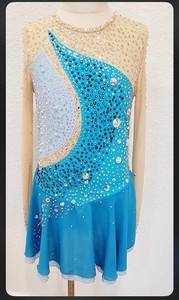 Beautiful Hand-Beaded Youth Skate/Strut Dress – Size 9–10