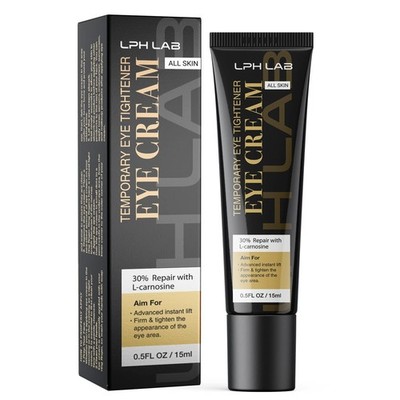 LPH LAB Temporary Eye Tightener Cream, 0.5 Fl Oz (Pack of 1), black