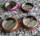 Keith Haring Pop Art 1980’s Haring estate/ Lot Of Four Metal Pin back Buttons — photo 3