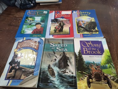 Complete set of abeka grade 4 reading books, 6 books