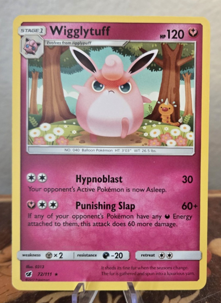 Pokemon Wigglytuff 72/111 Crimson Invasion Non Holo Rare Card