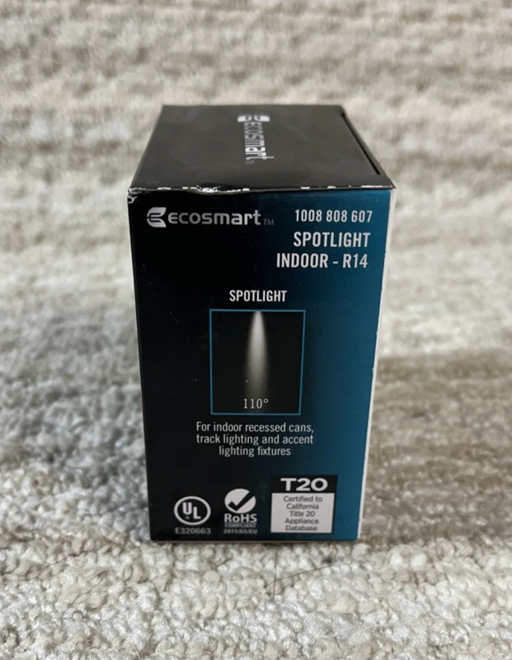 EcoSmart Soft White LED 40W Spotlight Dimmable R14, 1008 808 607 LOT (2) - Image 3 of 4