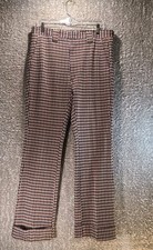 Vintage 70s Haggar Mustang Knits Pants 34X31 Bell Bottom Folded Flare Leg Disco