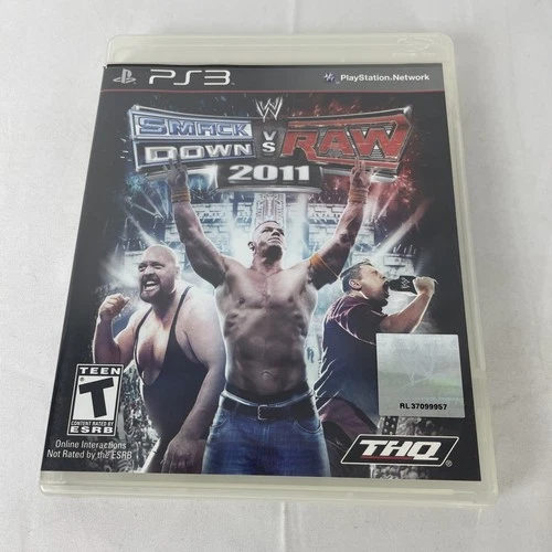 WWE SmackDown vs. Raw 2011 (PlayStation 3, 2010) No Manual, Tested