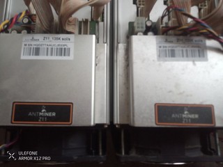Lot de 2 Antminer Z11 135ksol occasion en l etat