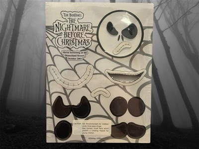 Disney Nightmare Before Christmas ''JACK'' FACE MAGNET SET (2003) Rare (NEW)