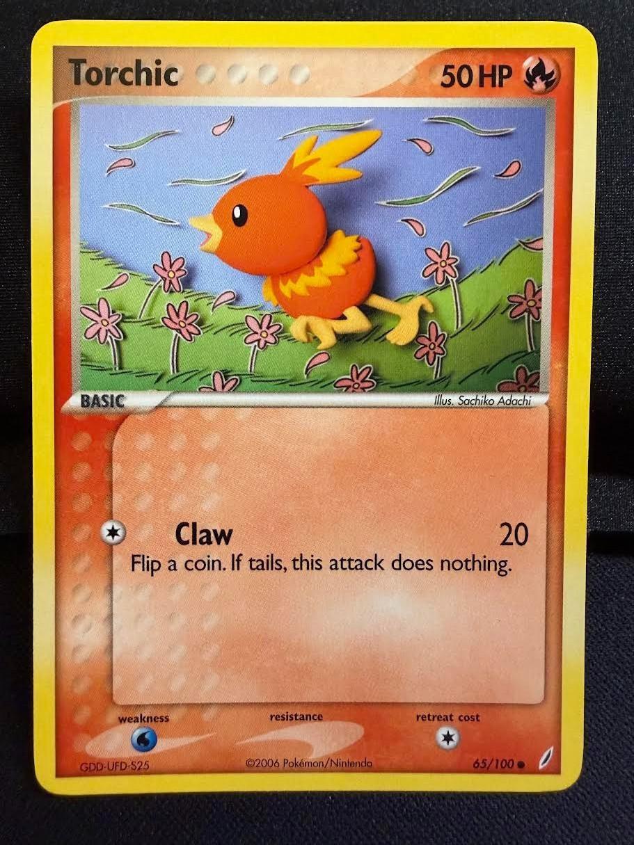 Pokemon Ex Crystal Guardians Torchic Common (65/100) NM