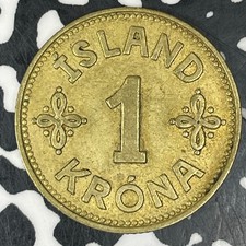 1940 Iceland 1 Krona Lot#C8343