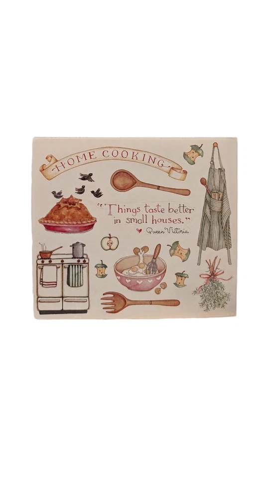 Susan Branch Sheets HOME COOKING Lot Of 3 Vintage Scrapbook Apron Kitchen - Image 3 of 3