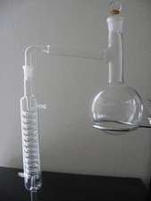 Beyondsupply-lab Distillation Apparatus Glass Condenser Flask 1000ML