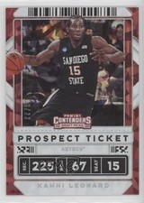 2020 Panini Contenders Draft Picks Cracked Ice Ticket 18/23 Kawhi Leonard 05db