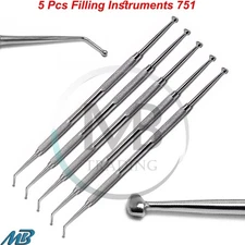 5 Pcs Dental Ball Burnisher 27/29 Amalgam Composite Cavity Filling Instruments
