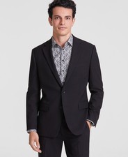 TALLIA Suit Jacket Mens Size 48R Black Classic Fit Single Breasted