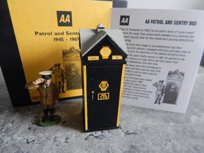 Gerry Ford Metal AA Hand Made Patrol Man & Sentry Box Automobile Association