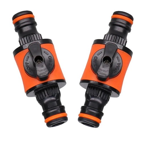 Conector de manguera válvula de cierre grifo de agua adaptador de junta para jardín - Imagen 10 de 10