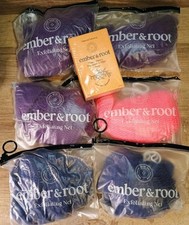Lot of 6 Ember Root Exfoliating Nets Purple, Pink Dark Blue Soap - NEW
