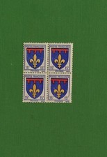 1943 FRANCE Y & T N°574 PROVENCE BLOC DE 4 SANS CHARNIERE TTB
