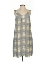 Marc by Marc Jacobs Silk Shift Dress, Pockets, Gray and White, Fully Lined, S