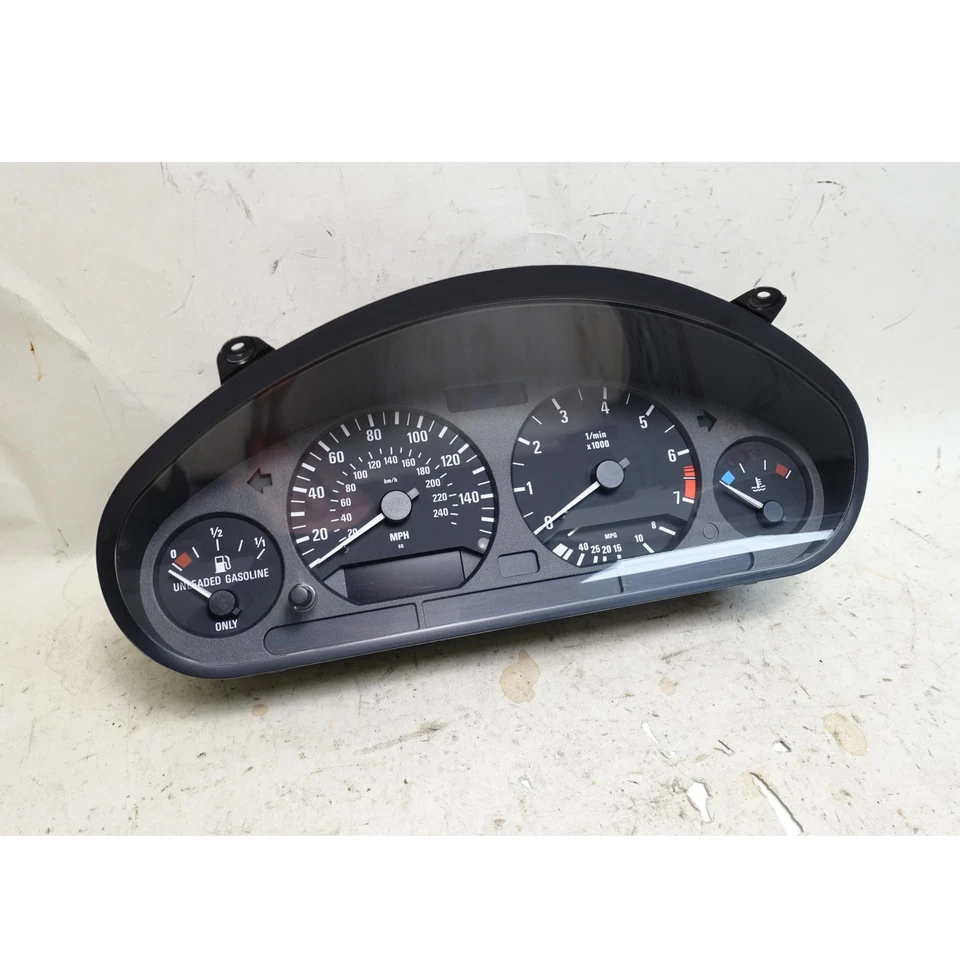 Cuadro de instrumentos velocímetro velocímetro MPH OEM BMW SERIE 3 E36 1997-1999 Foto 3 de 4