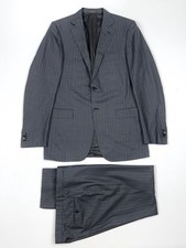 Ermenegildo Zegna Su Misura Stripped Suit Wool Silk