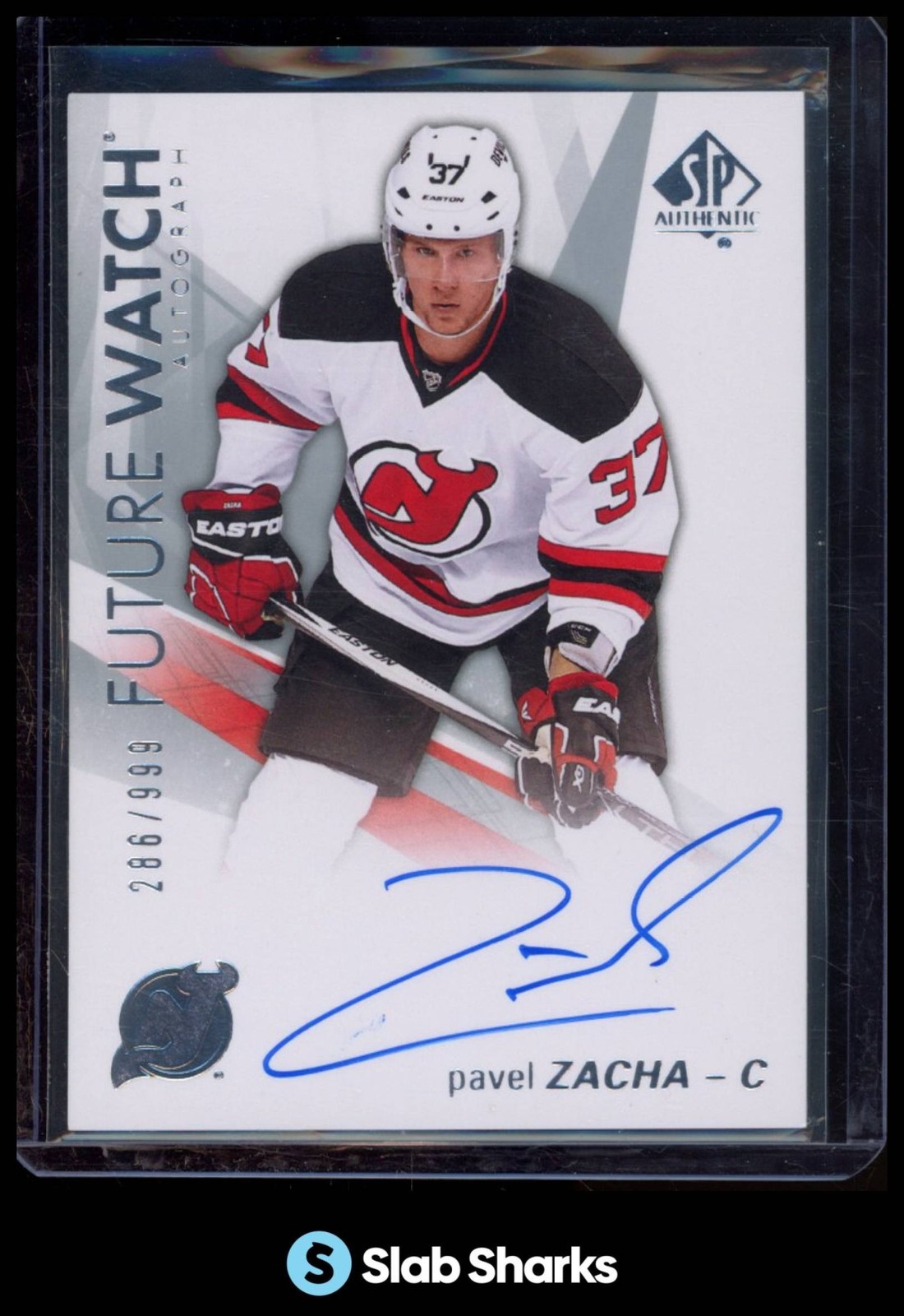 2016 SP AUTHENTIC #134 PAVEL ZACHA RC FUTURE WATCH AUTO ROOKIE /999