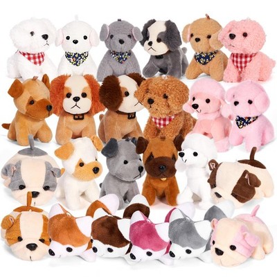 Niceup 24 Stck. Adopt a Puppy Party Gefälligkeiten Kinder Mini Plüsch Hund Süßigkeiten Ostern