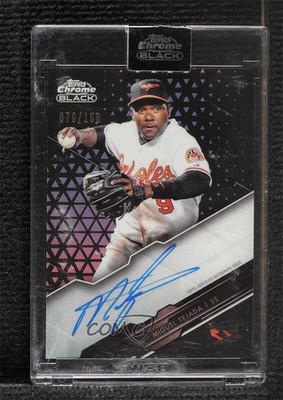2020 Topps Chrome Black Refractor /150 Miguel Tejada #CBA-TEJ Auto ni4