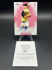 Mason McGwire 2021 Leaf Perfect Game National Showcase Blank Back Pink Auto 1/1