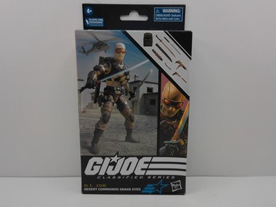 HASBRO G.I. JOE CLASSIFIED 6'' ACTION FIGURE #92 DESERT COMMANDO SNAKE EYES NEW
