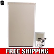 Luxury Pet Door Replacement Flap - Large Size 10 1/8" x 16 7/8" for Dogs  Cats
