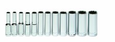 Williams 12 Pc 14 Dr. 12-pt Metric Deep Socket Set On Rail Williams 12 Pc 14 Dr. 12-pt Metric Deep Socket Set On Rail