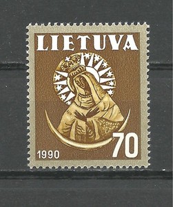 LITHUANIA 1990, Madonna, mint-never-hinged (MNH)