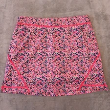 Lady Hagen Skort Size 6 Short Pink Geometric Zipped Pockets