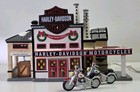 Department 56 Snow Village Harley Davidson Manufacturing #54948 Set of 3 1998
