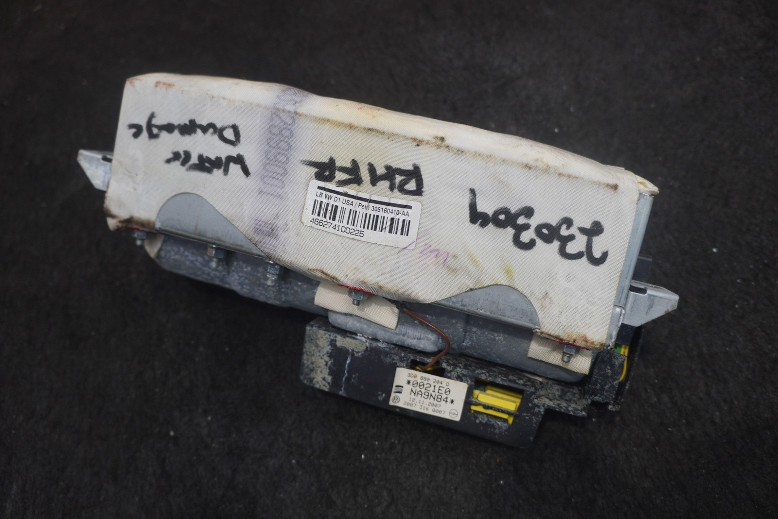 Front Right Dash Panel Airbag 3D0880204D OEM Lamborghini Gallardo 2008 *Note*