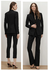 Veronica Beard Black Iconic Scuba Dickey Jacket Single Breast Size 10 Schoolboy