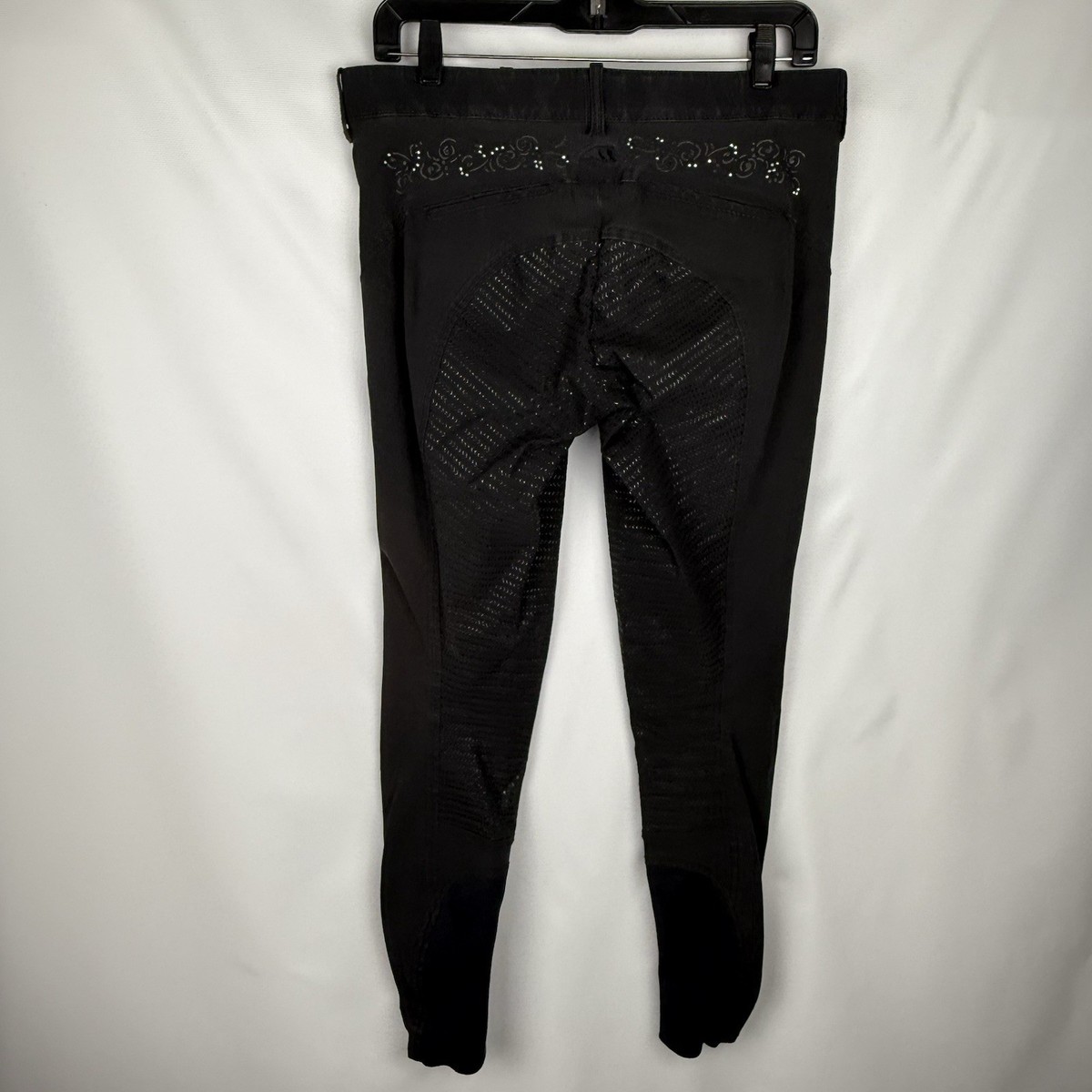 Culotte D'équitation Equiline - Daim, Broderie, Clous - Taille US30/IT44 - Gris - Italie