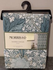 NEW William Morris  Co Fabric Shower Curtain Kennet Print 72" x 72"