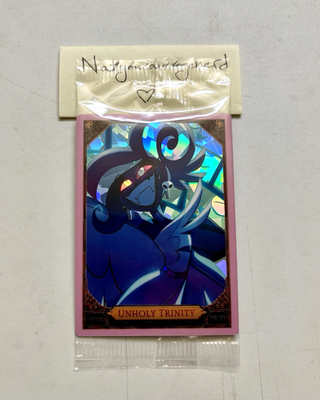 ハズビンホテル hazbin プロモ 3枚セット UNHOLY TRINITY NEW 2025 Hazbin Hotel TCG Promo Card 19 UNHOLY TRINITY VEL Cracked