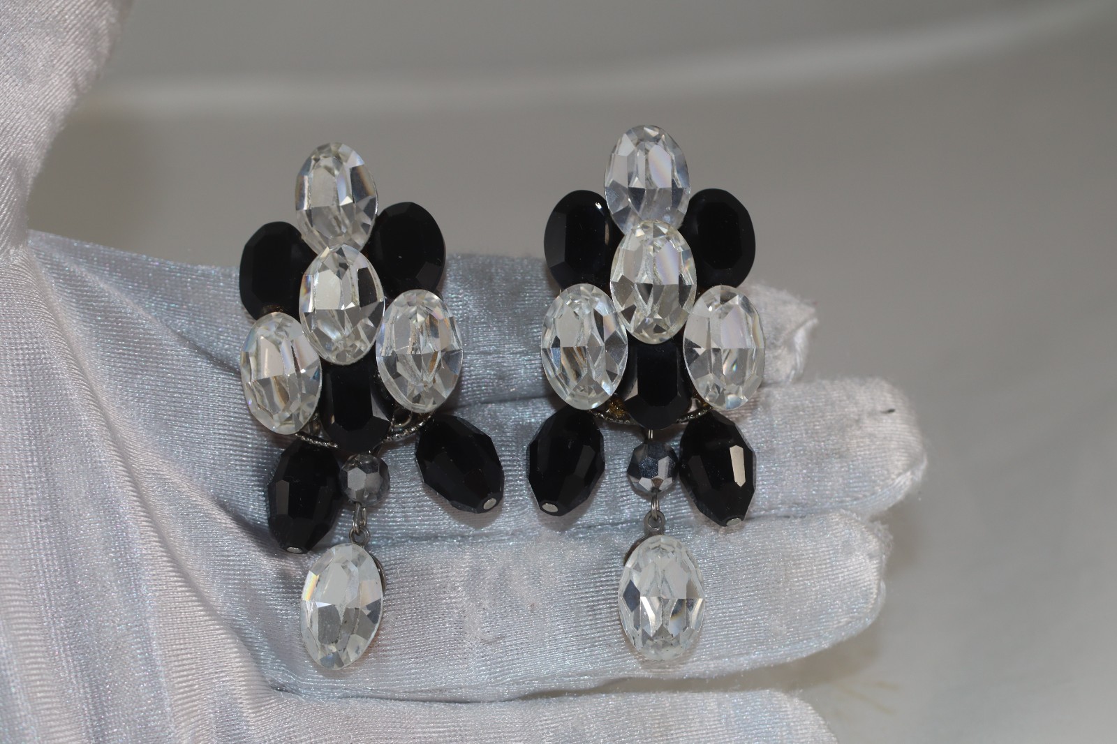 Eva K Designs Crystal Dangling Statement Earrings… - image 6