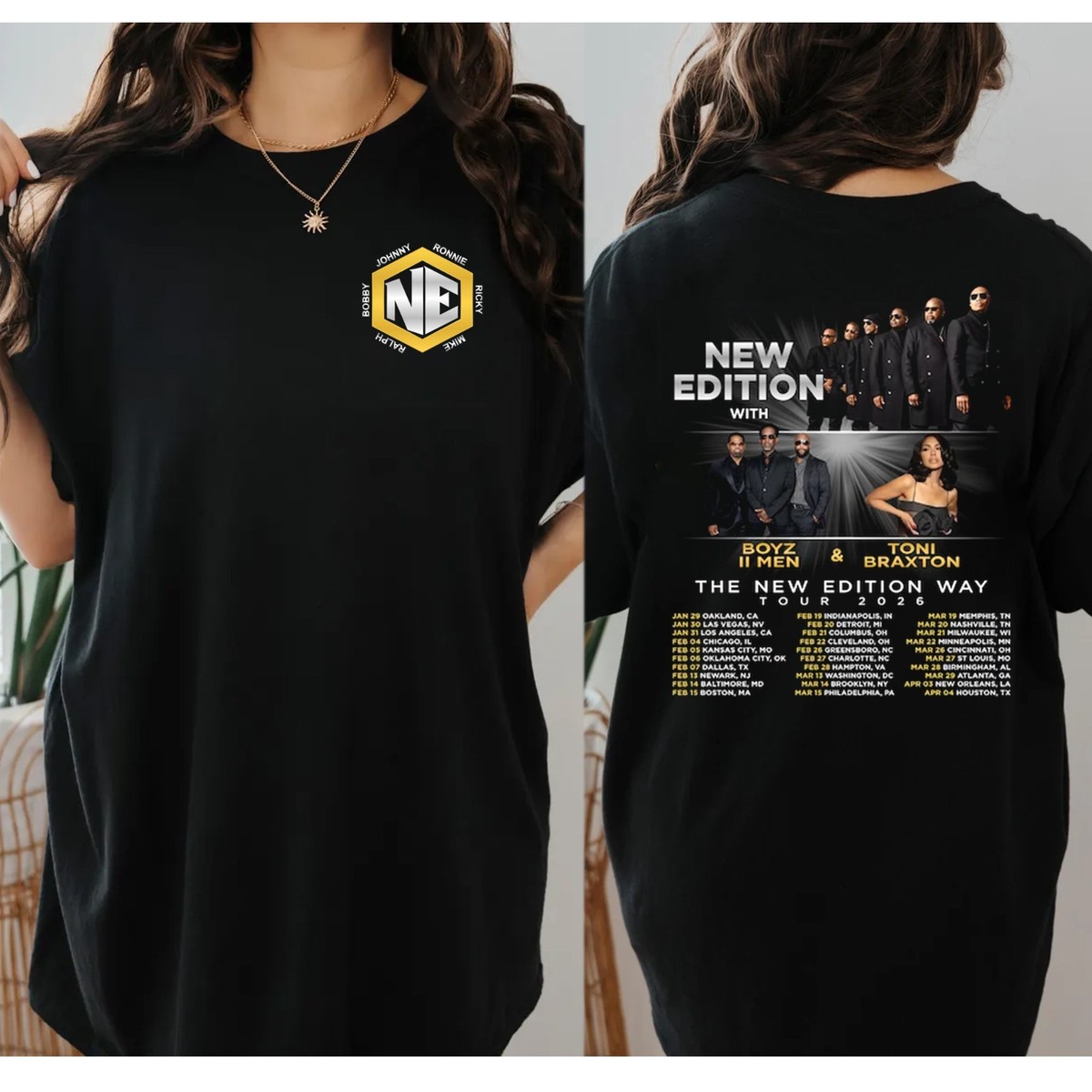 The New Edition Way Tour 2026 Shirt, New Edition 2026 Concert Logo The New Edition Way Tour 2026 Shirt, New Edition 2026 Concert Logo