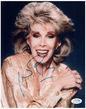 Joan Rivers Autograph 8x10 Photo Stand-Up Comedy Legend Fashion Police E! ACOA