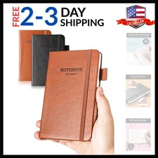 Pocket Notebook Small Notebook 2-Pack, 3.5" x 5.5" Pocket Notebooks Hardcover...
