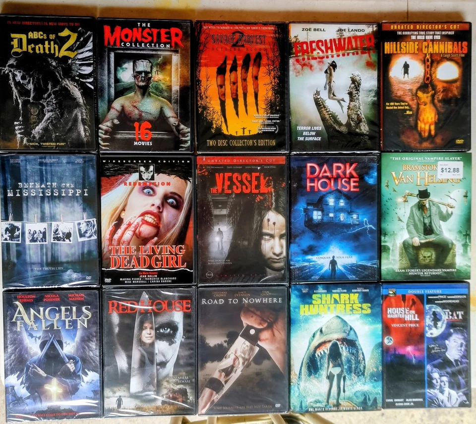 Lot 14 100 Brand New Horror Dvds. We Now Have Lot 15 Up For Sale Too Now. Foto 4 de 4