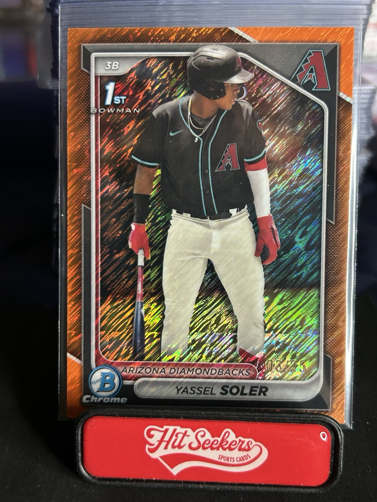 2024 Bowman Chrome Yassel Soler 1st Bowman Orange Shimmer /25 Diamondbacks