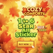 FAST Send! Monopoly  Golden Blitz Stickers GO 1-6⭐ for Cozy Comforts Album