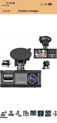 Black Box Traffic Recorder Dash Cam | Full HD 1080p | Rear/Front View 