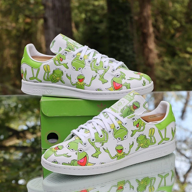 The Muppets x adidas Stan Smith Kermit The Frog Allover Print for 